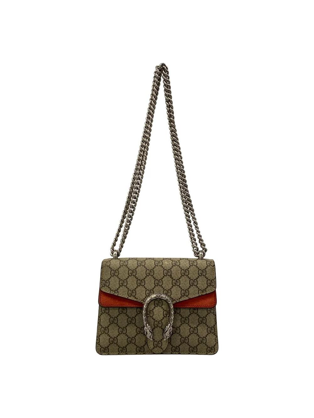 Gucci Dionysus Dark Brown Beige Red Pvc #347040G89B